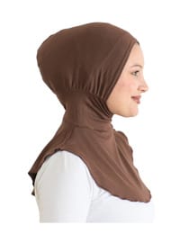 Pratik Hijab Spor Bone Kahverengi