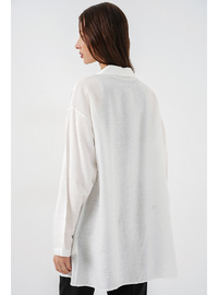 Kadın Salaş Bağcıklı Kimono 5981 Beyaz