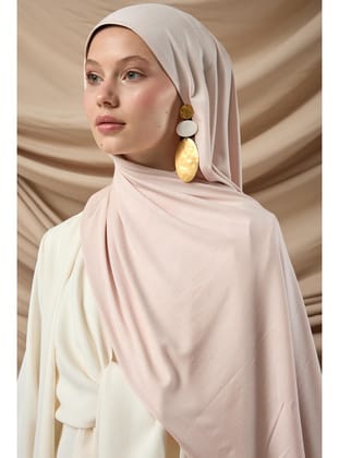 Premium Penye Şal 65002-56 Açık Pudra