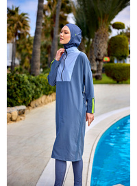 Tam Kapalı Tesettür Mayo M2527 Füme