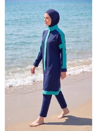 Tam Kapalı Tesettür Mayo M2528 Lacivert