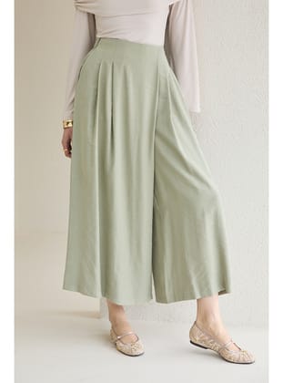 Bol Paça Pantolon 32-2774 ÇAĞLA YEŞİLİ