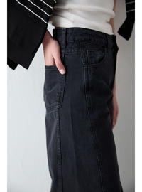 Bol Paça Denim Pantolon 32 8003 SİYAH