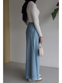 Bol Paça Denim Pantolon