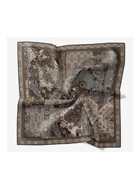 Monare Eşarp Modern Yeşil Kahve 90x90