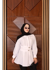 Sarı Dügmeli Korsajlı Tunik