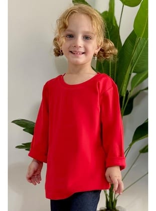 Breeze Kız Bebek Uzun Kollu Tişört Basic 9 Ay-3 Yaş, Kırmızı