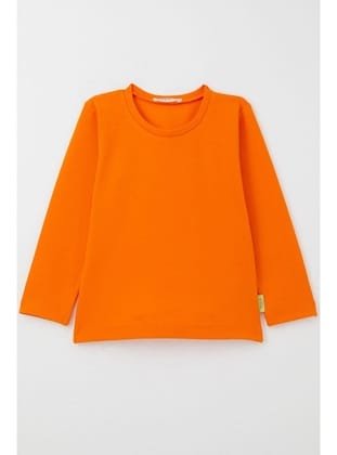 Breeze Kız Bebek Uzun Kollu Tişört Basic 9 Ay-3 Yaş, Turuncu