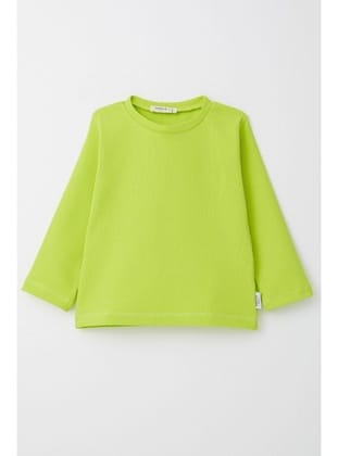 Breeze Erkek Çocuk Uzun Kollu Tişört Basic 1-4 Yaş, Fıstık Yeşili