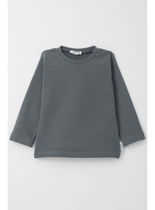 Breeze Erkek Çocuk Uzun Kollu Tişört Basic 1-4 Yaş, Gri