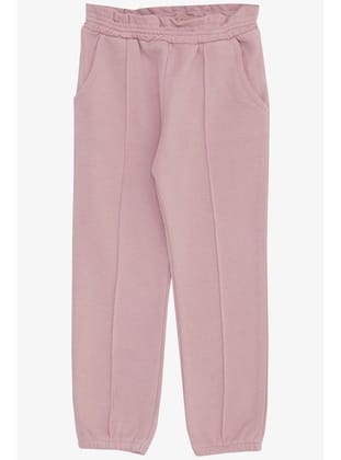 Breeze Kız Çocuk Alt Beli Paçası Lastikli Cepli 1-4 Yaş, Lila
