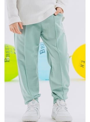 Breeze Kız Çocuk Alt Cepli Yazı Baskılı 1.5-5 Yaş, Su Yeşili