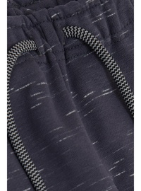 Erkek Çocuk Alt Bağcık Aksesuarlı Cepli Beli Lastikli Sweatpant Füme