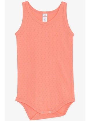 Breeze Erkek Bebek Çıtçıtlı Atlet Zıbın Body Jakarlı 9 Ay-3 Yaş, Mercan