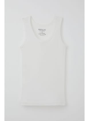 Breeze Erkek Çocuk Atlet 1-13 Yaş, Krem