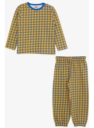 Breeze Girls & Boys Erkek Bebek Pijama Takımı Ekose Desenli 9 Ay-3 Yaş, Karışık Renk