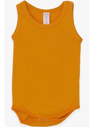 Breeze Kız Bebek Çıtçıtlı Body 9 Ay-3 Yaş, Hardal Sarı