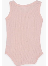 Breeze Kız Bebek Jakarlı Body Somon