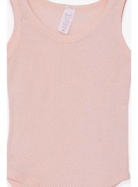 Breeze Kız Bebek Jakarlı Body Somon