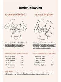 Dantelli Dekolte Dolgulu Push Up Sütyen Takım Siyah