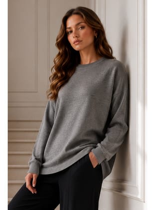 Triko Tunik R7183 Antrasit