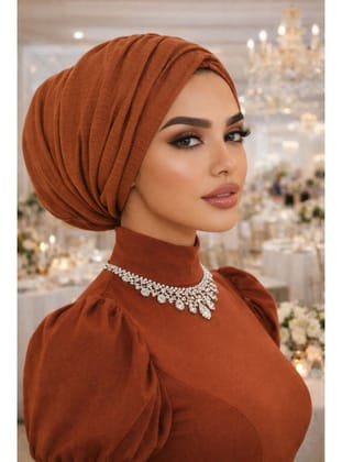Taba İnce Örme Büzgülü Salaş Bone