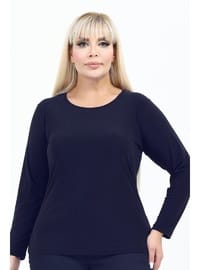 Büyük Beden 4029 Lacivert Ceket Bluz Takım Lacivert