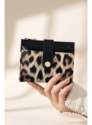 Leopar Detay Taba Cüzdan