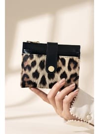 Leopar Detay Taba Cüzdan