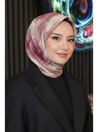 Akverel Desen Gül Kurusu Soft Pamuk Eşarp