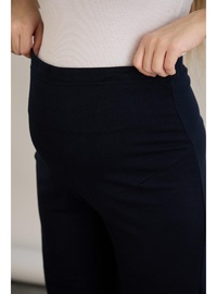 İki İplik Lycra Penye Hamile Boru Paça Pantolon Lacivert