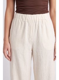 Keten Pantolon Y0155 EKRU
