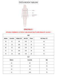 Eteği Pullu Astarlı Yakası Bağlamalı Kolu Lastikli Janjan Takım Bej