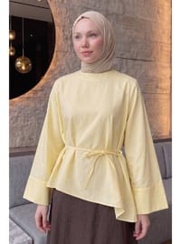 Verev Kesim Bluz Y0160 Sarı