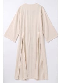 Yırtmaçlı Uzun Tunik Y0162 EKRU